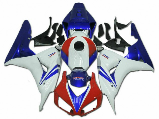 Mejores Kits Carenado Moto Honda CBR1000RR 2006-2007 - Blanco Rojo Azul HRC