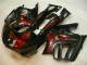 Mejores Carenados Moto Honda CBR600 F3 1995-1996 - Negro Brillante Rojo Llama