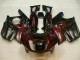 Mejores Carenados Moto Honda CBR600 F3 1995-1996 - Negro Brillante Rojo Llama