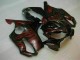 Mejores Carenados Moto Honda CBR600 F4i 2004-2007 - Negro Brillante Rojo Llama