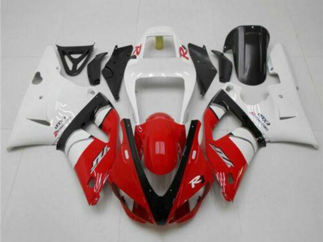 Mejores Carenados Moto Yamaha YZF R1 1998-1999 - Blanco Rojo Negro