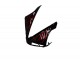 Mejores Carenados Moto Yamaha YZF R1 2004-2006 - Negro Brillante Rojo Llama