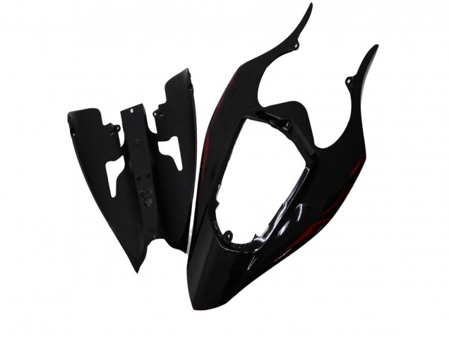 Mejores Carenados Moto Yamaha YZF R1 2004-2006 - Negro Brillante Rojo Llama