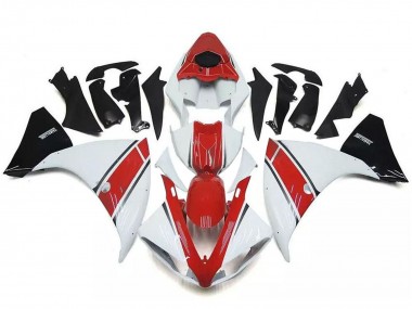 Mejores Carenados Moto Yamaha YZF R1 2009-2011 - Blanco Rojo Negro