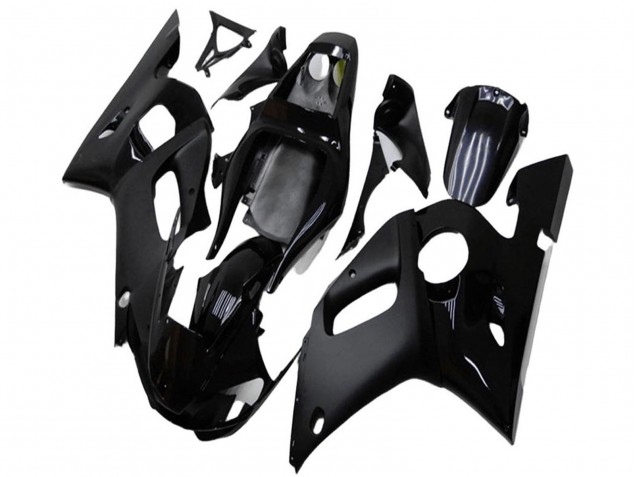 Mejores Carenados Moto Yamaha YZF R6 1998-2002 - Negro Brillante Negro Mate