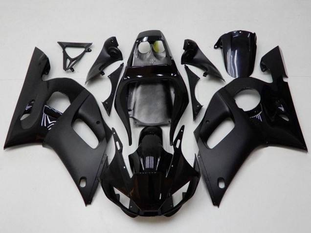 Mejores Carenados Moto Yamaha YZF R6 1998-2002 - Negro Brillante Negro Mate