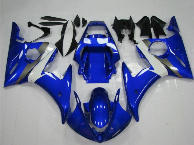Mejores Carenado Moto Yamaha YZF R6 2003-2004 - Azul Blanco