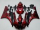 Mejores Kits Carenado Moto Yamaha YZF R6 2006-2007 - Rojo Negro Mate