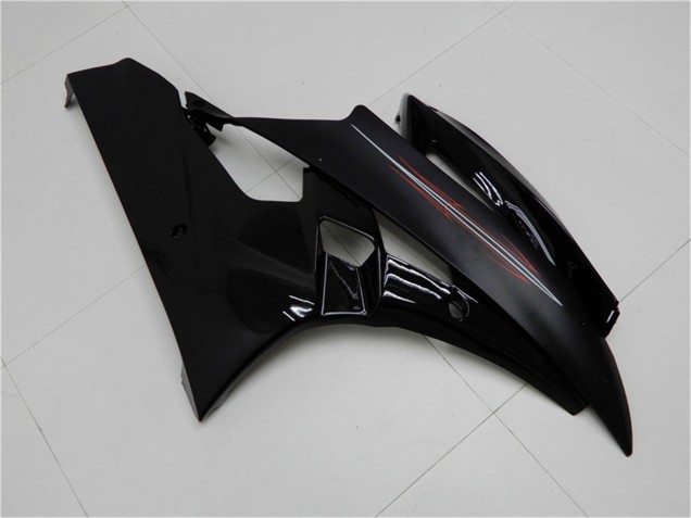Mejores Kits Carenado Moto Yamaha YZF R6 2006-2007 - Negro Brillante Negro Mate