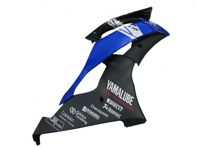 Mejores Carenados Moto Yamaha YZF R6 2008-2016 - Blanco Azul Negro Mate Yamalube