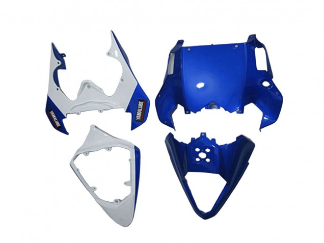 Mejores Carenados Moto Yamaha YZF R6 2008-2016 - Blanco Azul Negro Mate Yamalube