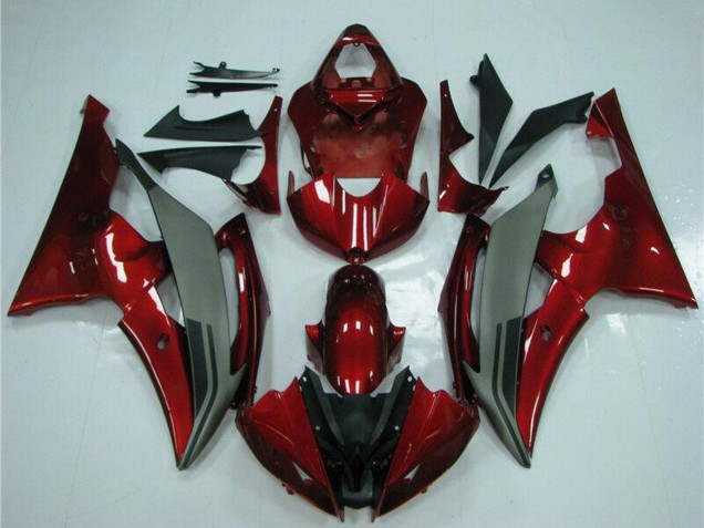 Mejores Carenados Moto Yamaha YZF R6 2008-2016 - Rojo Gris