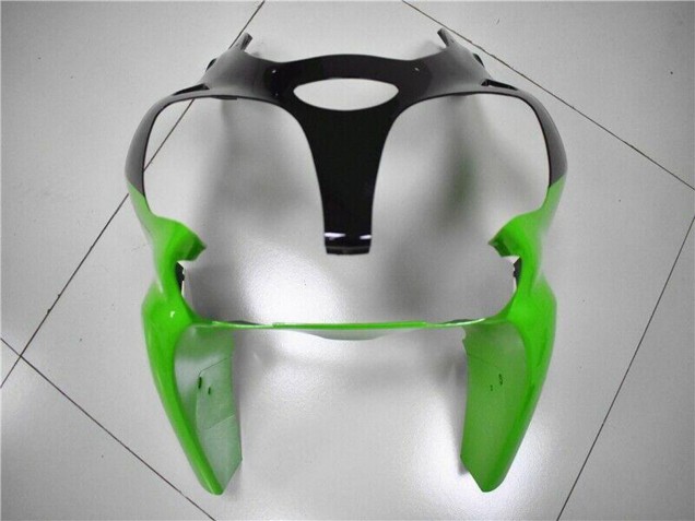 Mejores Kits Carenado Moto Kawasaki ZX6R 2000-2002 - Verde Blanco Negro