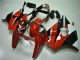 Mejores Carenados Moto Kawasaki ZX6R 2000-2002 - Blanco Rojo Negro Brillante