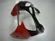 Mejores Carenados Moto Kawasaki ZX6R 2000-2002 - Blanco Rojo Negro Brillante