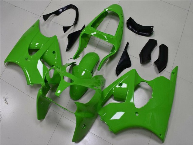 Mejores Carenados Moto Kawasaki ZX6R 2000-2002 - Verde Negro