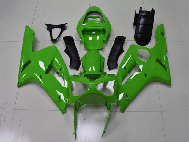 Mejores Carenado Moto Kawasaki ZX6R 2003-2004 - Verde