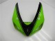 Mejores Carenado Moto Kawasaki ZX6R 2005-2006 - Verde Negro Brillante