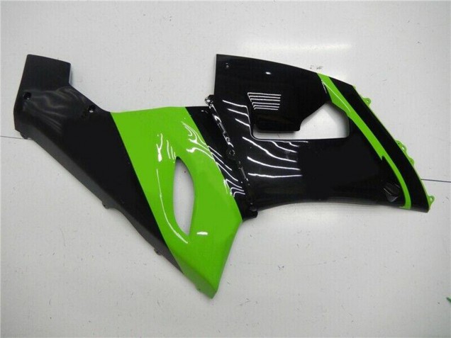 Mejores Carenado Moto Kawasaki ZX6R 2005-2006 - Verde Negro Brillante