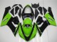 Mejores Carenado Moto Kawasaki ZX6R 2005-2006 - Verde Negro Brillante