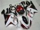 Mejores Carenados Moto Kawasaki ZX6R 2007-2008 - Blanco Negro Rojo
