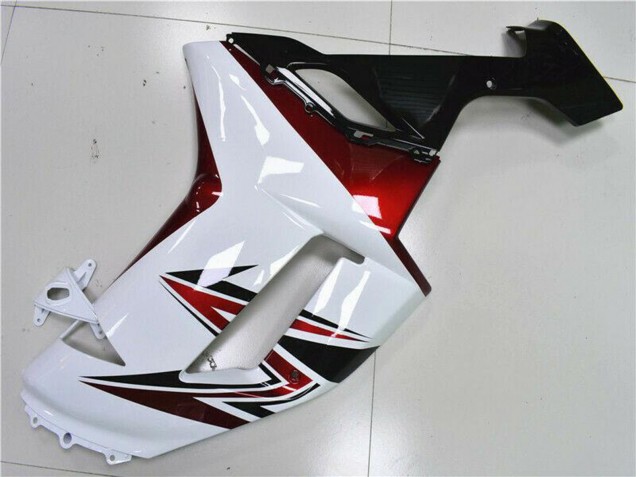 Mejores Carenados Moto Kawasaki ZX6R 2007-2008 - Blanco Negro Rojo