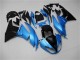 Mejores Carenados Moto Kawasaki ZX6R 2009-2012 - Azul Claro Negro Brillante