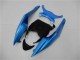 Mejores Carenados Moto Kawasaki ZX6R 2009-2012 - Azul Claro Negro Brillante