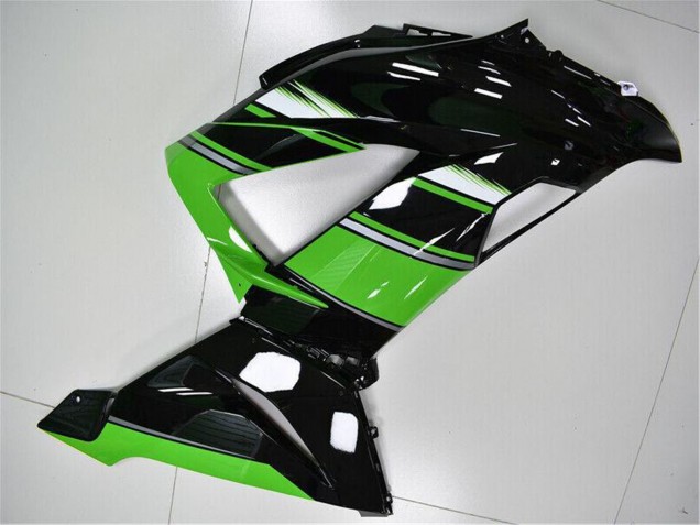 Mejores Carenado Moto Kawasaki ZX6R 2013-2018 - Verde Negro Brillante
