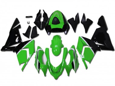Mejores Carenados Moto Kawasaki ZX10R 2004-2005 - Verde Negro Brillante