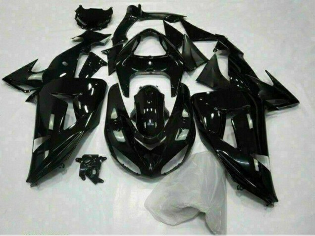 Mejores Carenado Moto Kawasaki ZX10R 2006-2007 - Negro Brillante