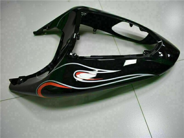 Mejores Kits Carenado Moto Kawasaki ZX10R 2006-2007 - Negro Brillante Rojo Llama