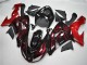 Mejores Carenado Moto Kawasaki ZX10R 2006-2007 - Negro Brillante Rojo Llama