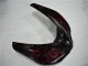 Mejores Carenado Moto Kawasaki ZX10R 2006-2007 - Negro Brillante Rojo Llama