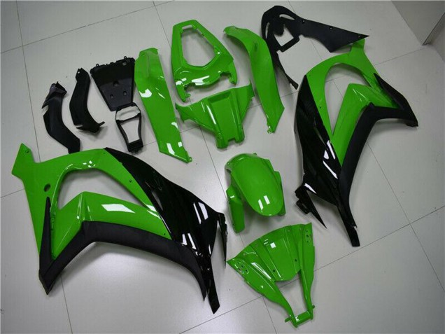 Mejores Carenado Moto Kawasaki ZX10R 2011-2015 - Verde Negro Brillante