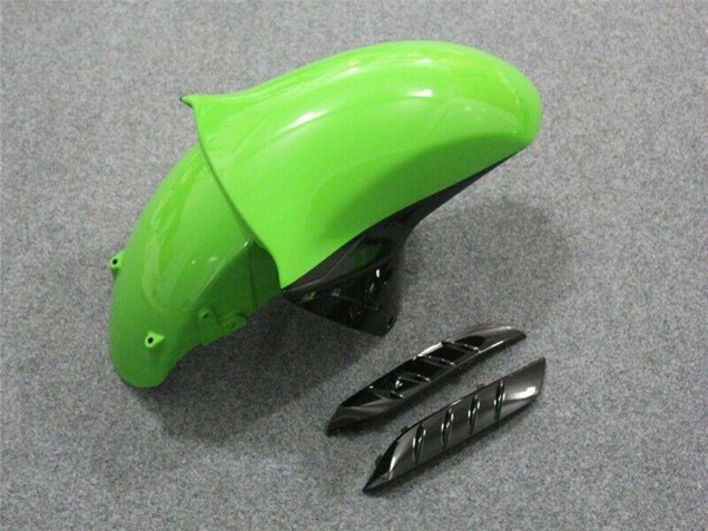 Mejores Carenado Moto Kawasaki ZX14R ZZR1400 2006-2011 - Verde Negro Brillante