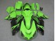 Mejores Carenado Moto Kawasaki ZX14R ZZR1400 2006-2011 - Verde Negro Brillante