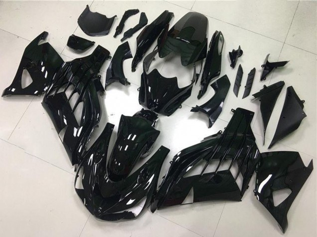 Mejores Carenados Moto Kawasaki ZX14R ZZR1400 2012-2024 - Negro Brillante