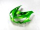 Mejores Carenado Moto Kawasaki ZX14R ZZR1400 2012-2024 - Verde Negro Brillante