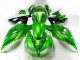 Mejores Carenado Moto Kawasaki ZX14R ZZR1400 2012-2024 - Verde Negro Brillante