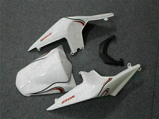 Mejores Carenados Moto Kawasaki EX250 2008-2012 - Blanco Rojo