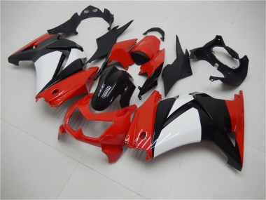 Mejores Carenados Moto Kawasaki EX250 2008-2012 - Rojo Blanco Negro