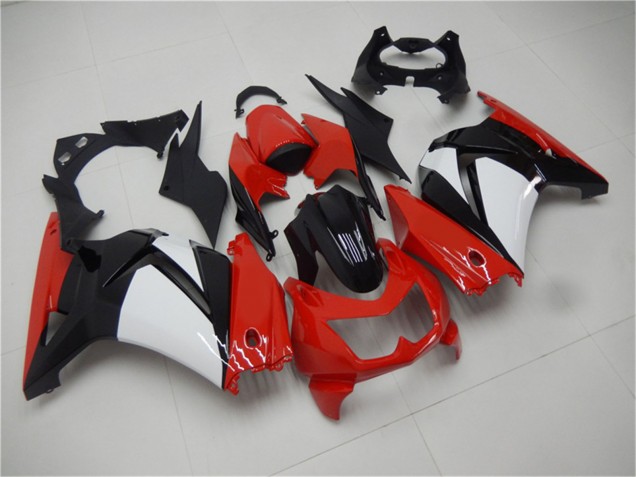 Mejores Carenados Moto Kawasaki EX250 2008-2012 - Rojo Blanco Negro