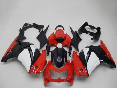 Mejores Carenados Moto Kawasaki EX250 2008-2012 - Rojo Blanco Negro