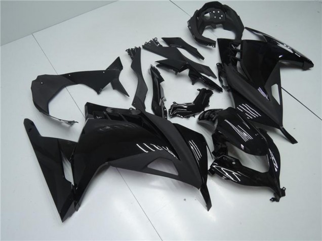 Mejores Carenados Moto Kawasaki Ninja 300 EX300R 2013-2024 - Negro Brillante Negro Mate