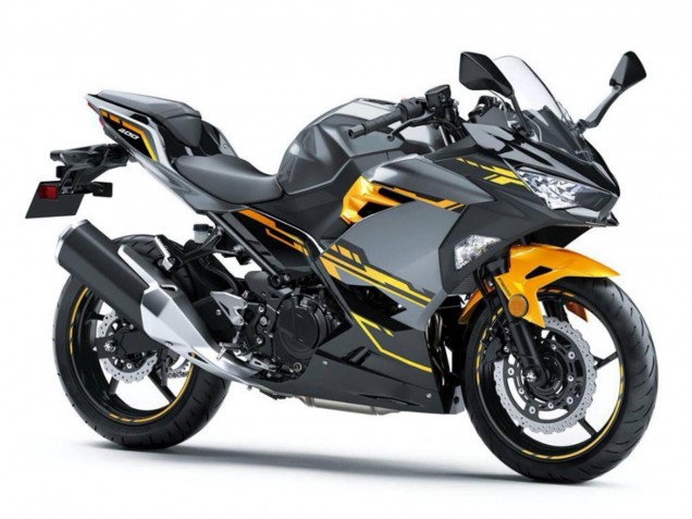 Mejores Carenados Moto Kawasaki EX400 2018-2024 - Negro Gris Naranja