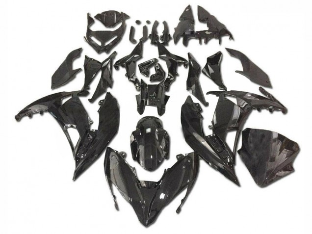 Mejores Carenados Moto Kawasaki EX650 2017-2019 - Negro Brillante