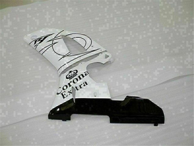Mejores Carenados Moto Yamaha YZF R1 2000-2001 - Blanco Negro Corona Extra