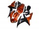 Mejores Carenados Moto Yamaha YZF R1 2002-2003 - Naranja Negro Mate
