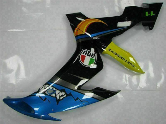 Mejores Carenados Moto Yamaha YZF R1 2004-2006 - Azul Amarillo Tiburón